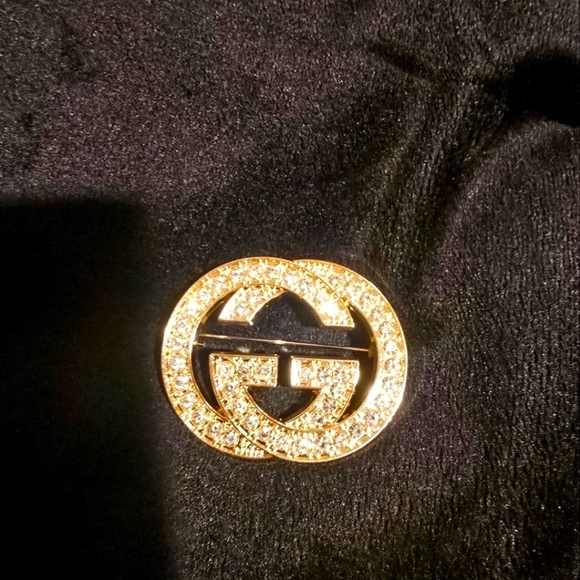 18kgp Gucci Gold-Tone Logo Belt Accessory - Picture 1 of 5
